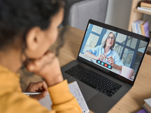 Alix on conference call